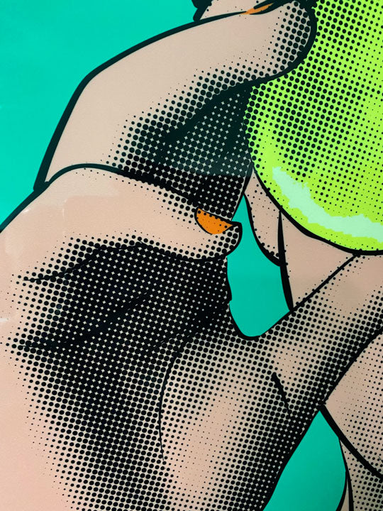 Custom Pop Art print close up