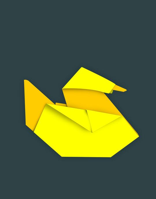 Origami Duck Paper Crafts Background, Paper Duck Picture Background Image  And Wallpaper for Free Download